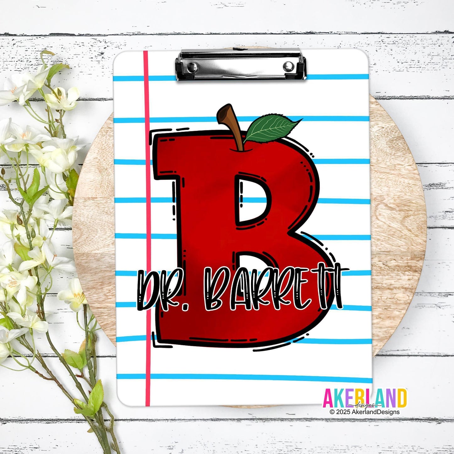 Personalized Teacher Clipboard with Personalization on both sides FRONT AND BACK Teacher Appreciation Gift - Back to school gift
