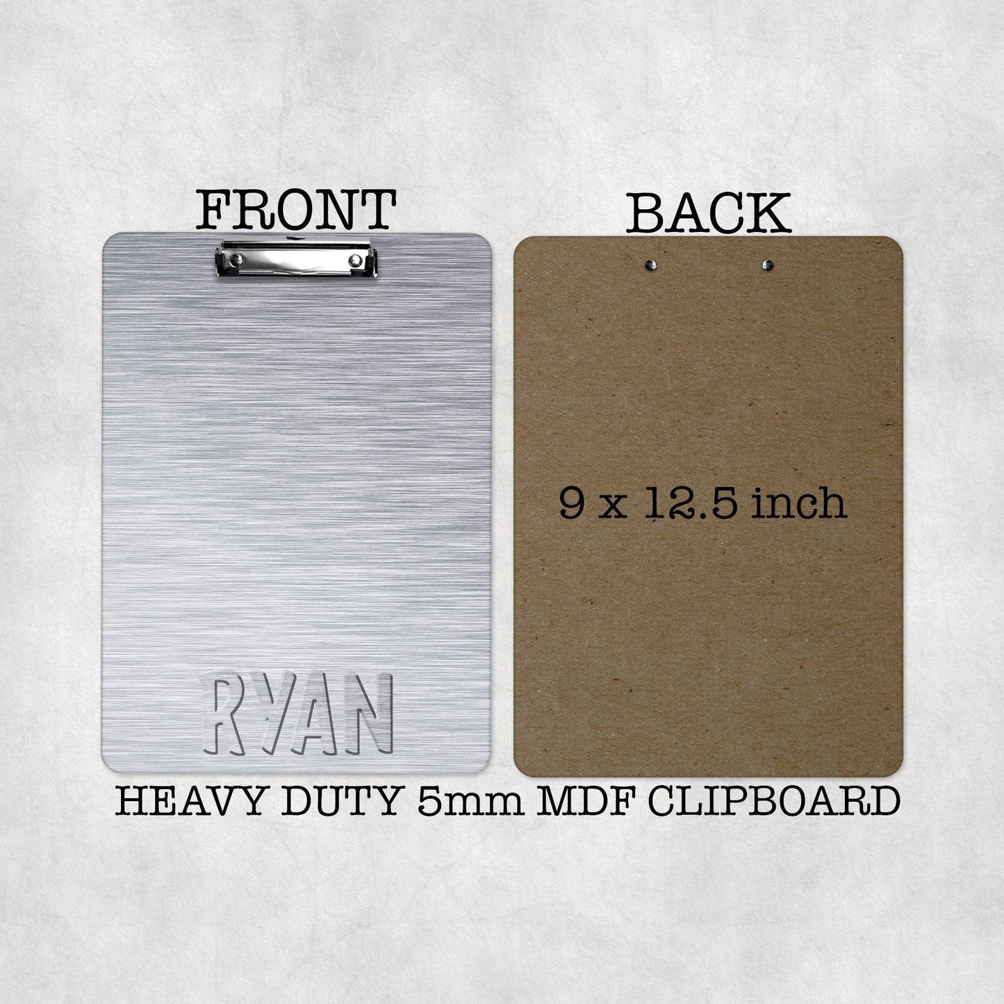Father's Day Clipboard - HEAVY DUTY 5mm Thick Clipboard - Personalize with a name or phrase - Single Sided