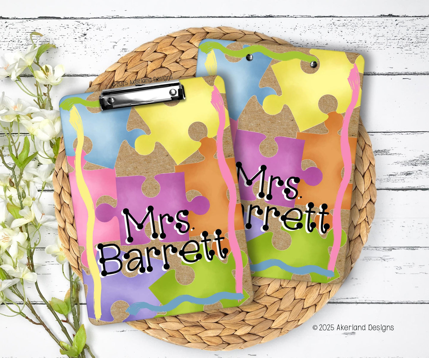 Personalized Teacher Clipboard with Personalization on both sides FRONT AND BACK Teacher Appreciation Gift - Back to school gift 9x12.5 inch