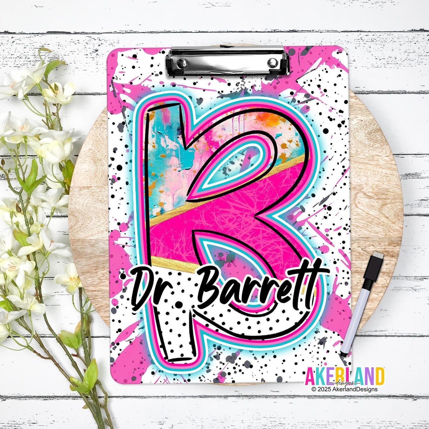 Teacher Double Sided Dry Erase Clipboard, Teacher Appreciation Gift, 9x12.5in, Teacher Clipboard, Student Clipboard