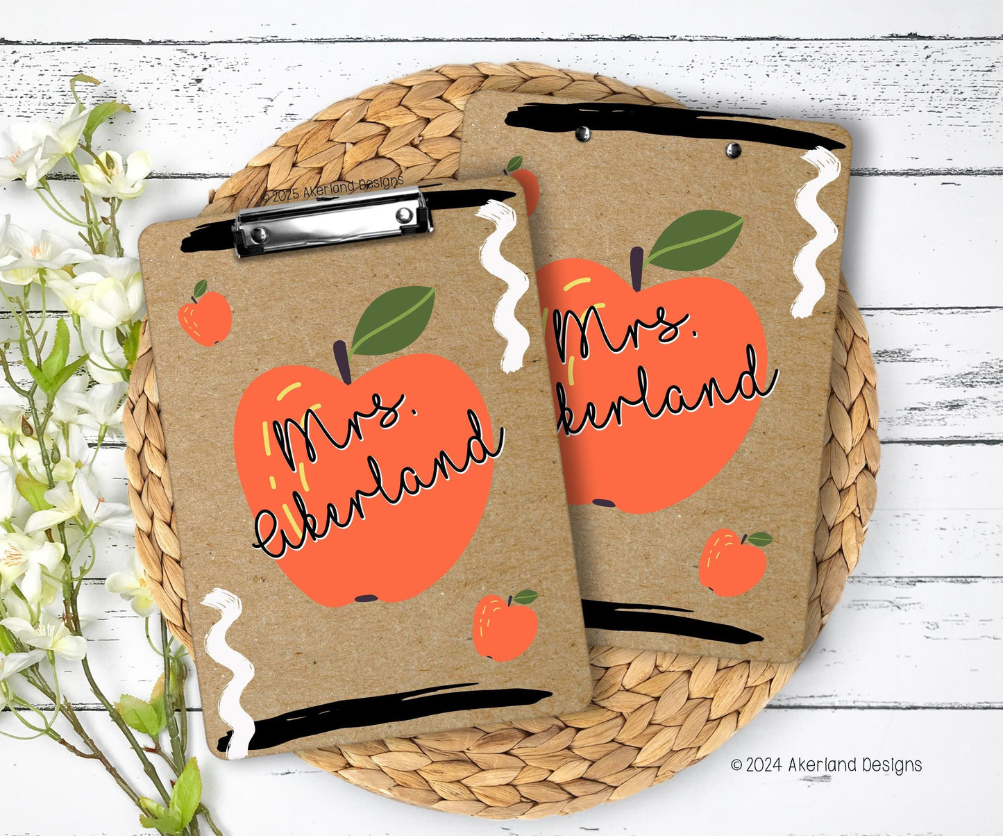 Teacher Clipboard with Personalization on both sides FRONT AND BACK Teacher Appreciation Gift - Back to school gift - 9x12.5 inch