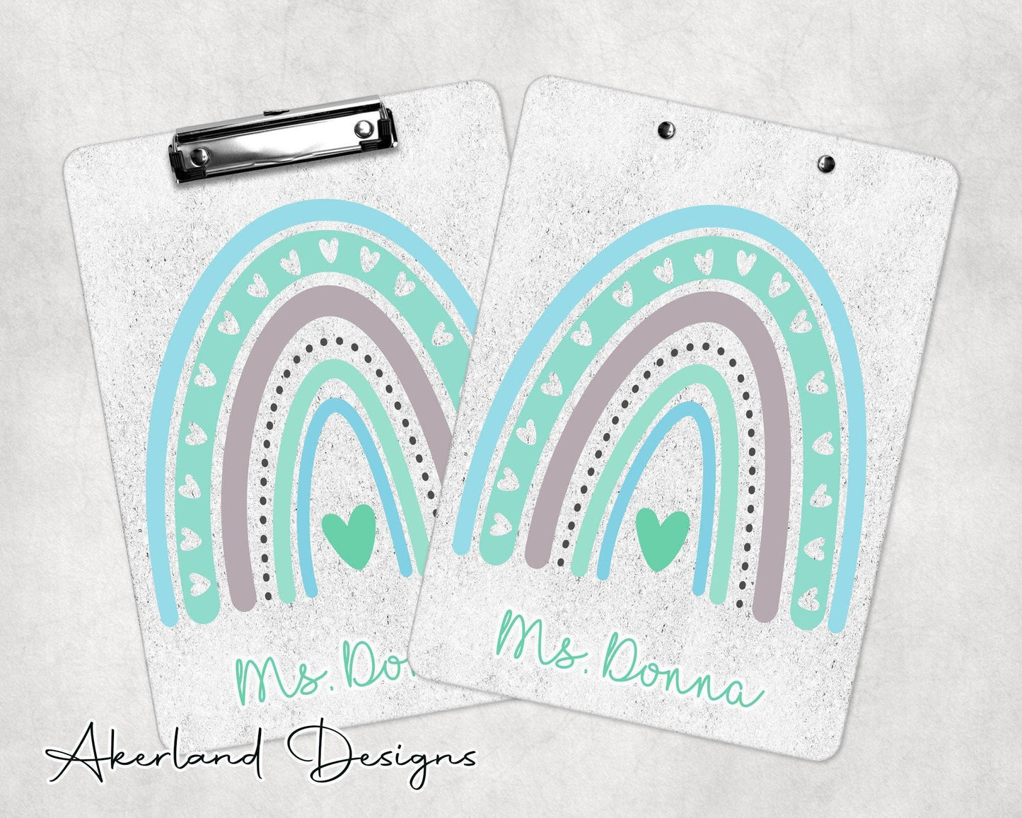 Pastel Rainbow Clipboard | Teacher Appreciation Gift | Back to School Gift - Double Sided