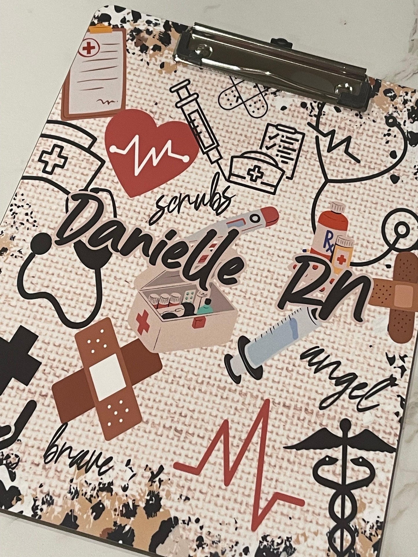 Nurse Clipboard with name front and back - Nurse Gift - Nurse Graduate Gift