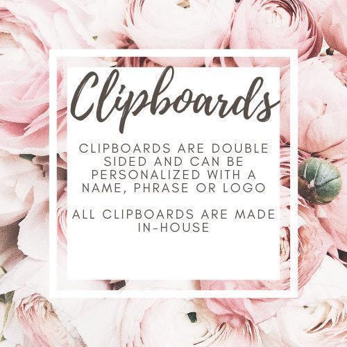 Personalized Music Themed Clipboard with Personalization on both sides FRONT AND BACK Teacher Appreciation Gift - Back to school gift