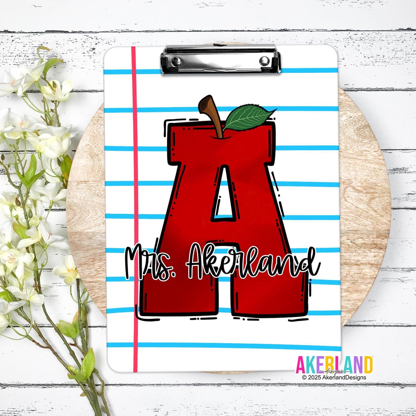 Personalized Teacher Clipboard with Personalization on both sides FRONT AND BACK Teacher Appreciation Gift - Back to school gift