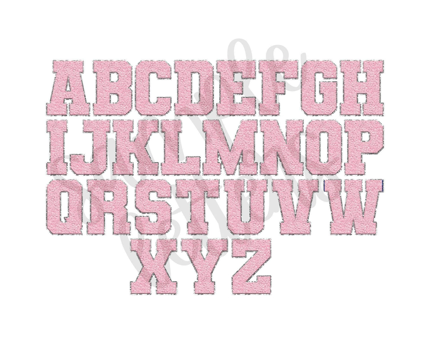 Personalized Pink Chenille Monogram Double Sided Clipboard, Teacher Clipboard, Student Clipboard, Sorority Clipboard