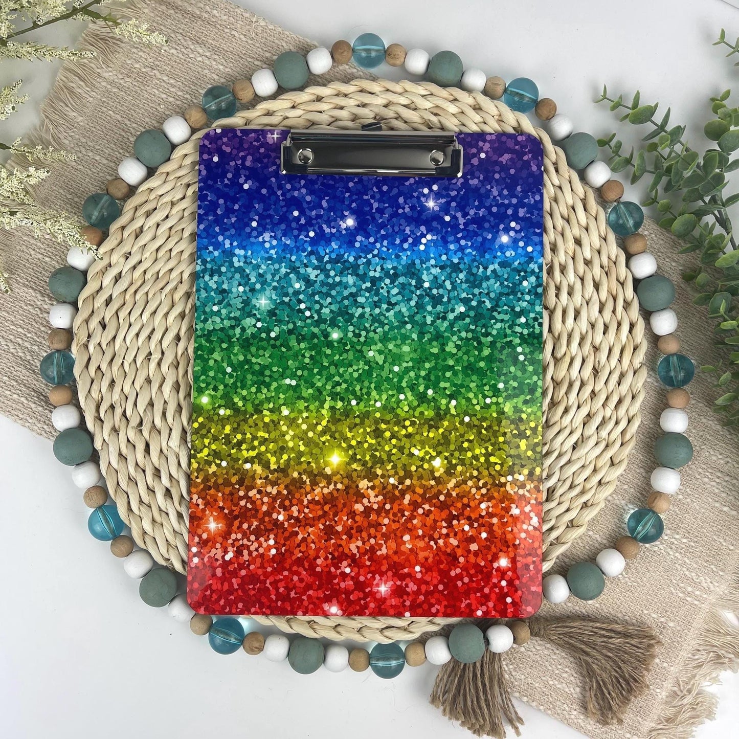 Rainbow Clipboard Personalized with a name - Double Sided