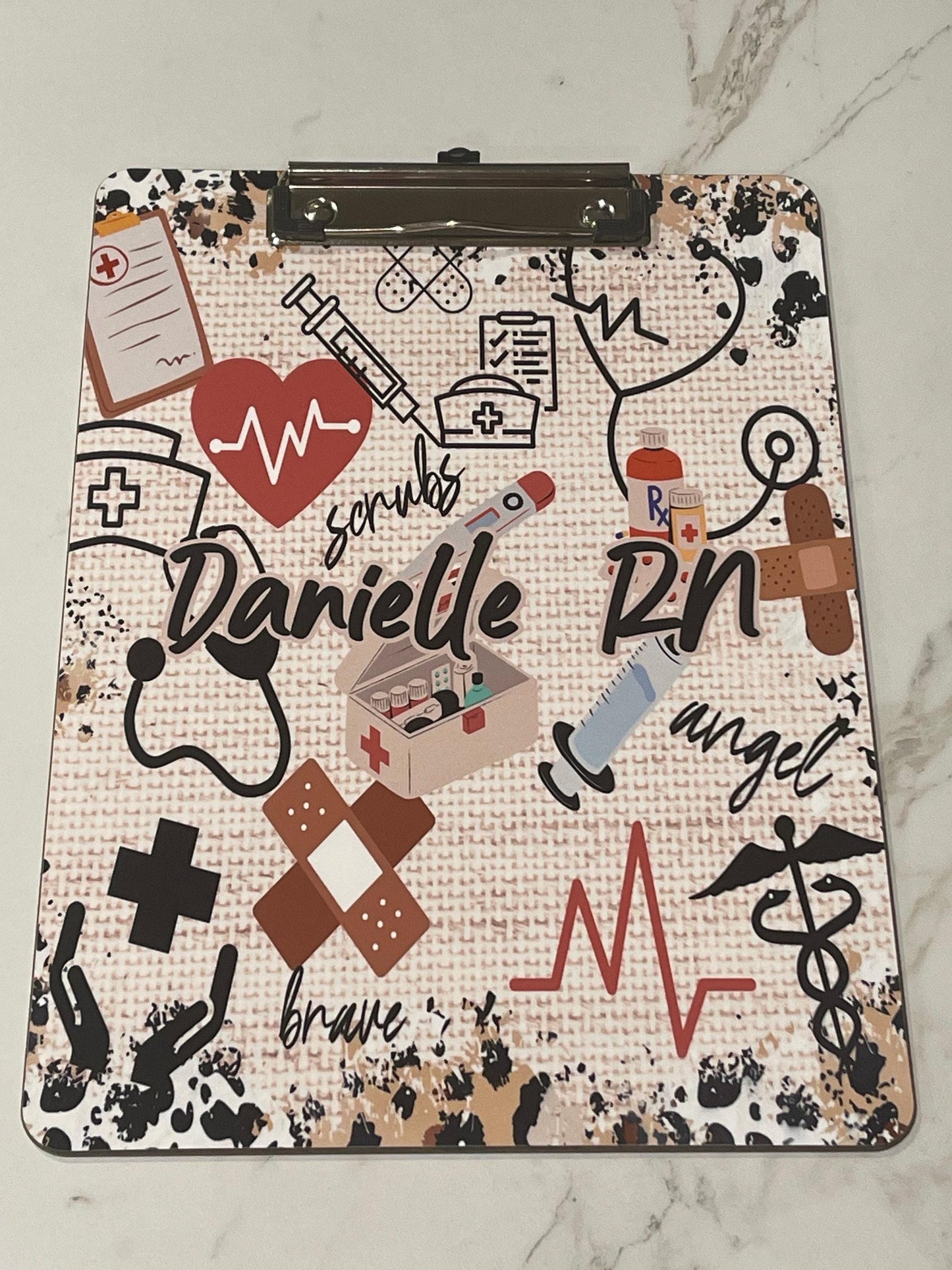 Nurse Clipboard with name front and back - Nurse Gift - Nurse Graduate Gift