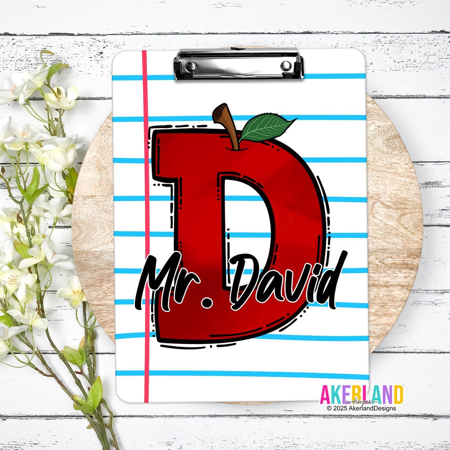 Personalized Teacher Clipboard with Personalization on both sides FRONT AND BACK Teacher Appreciation Gift - Back to school gift