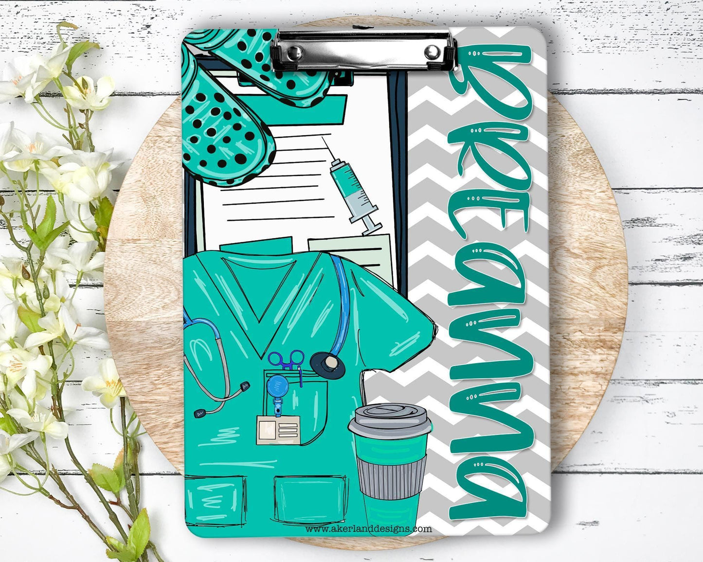 Nurse Clipboard with name front and back - Nurse Gift - Nurse Graduate Gift - Double Sided