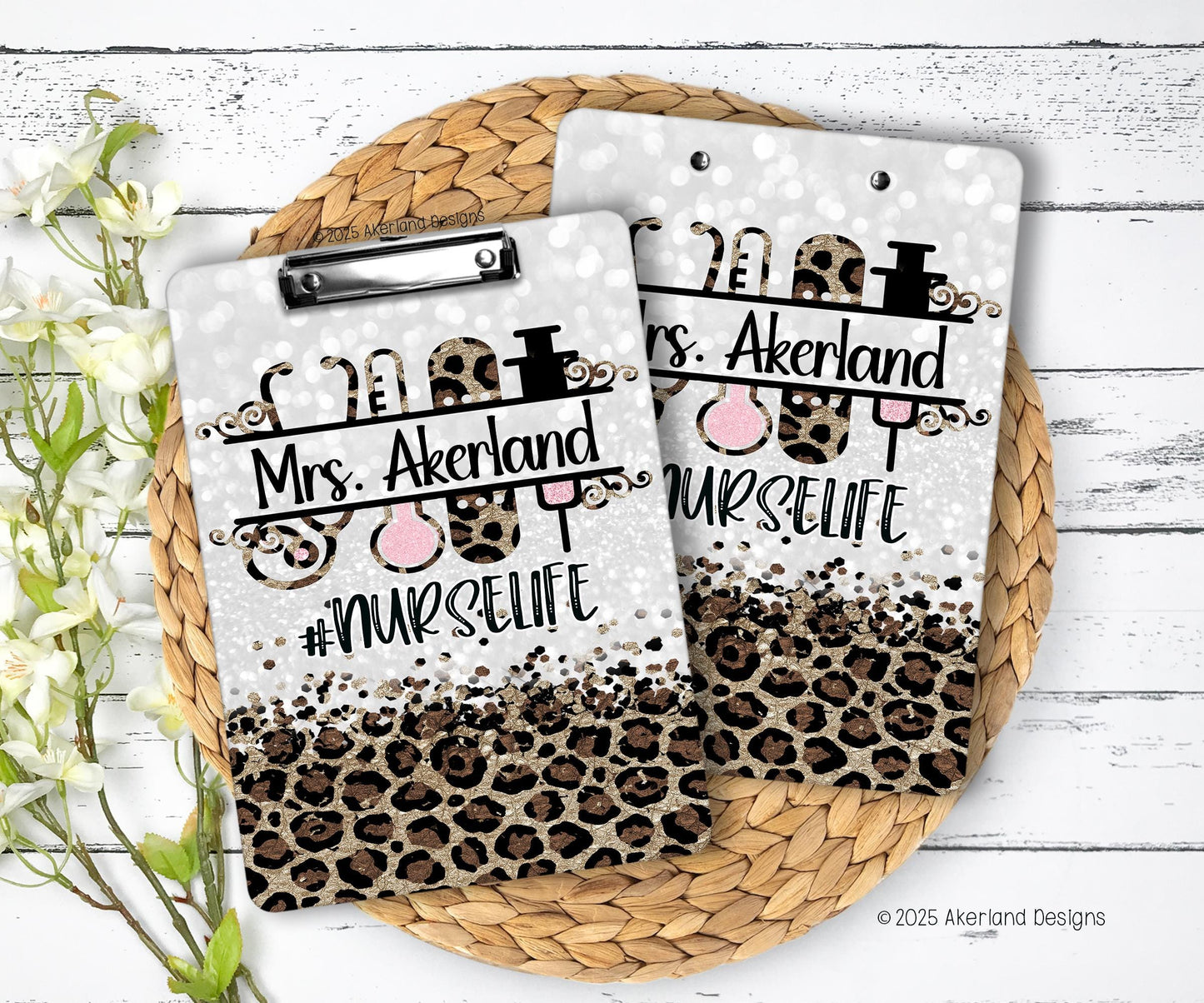 Nurse Clipboard Personalized with a name, choose your #hashtag - Nurse Appreciation Gift