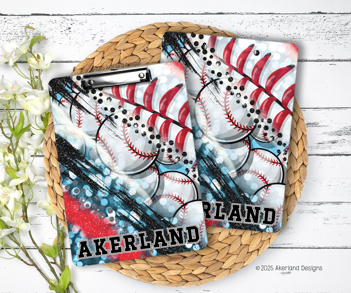 Baseball Clipboard with Personalization Front and Back Great Gift for Coach - Double Sided