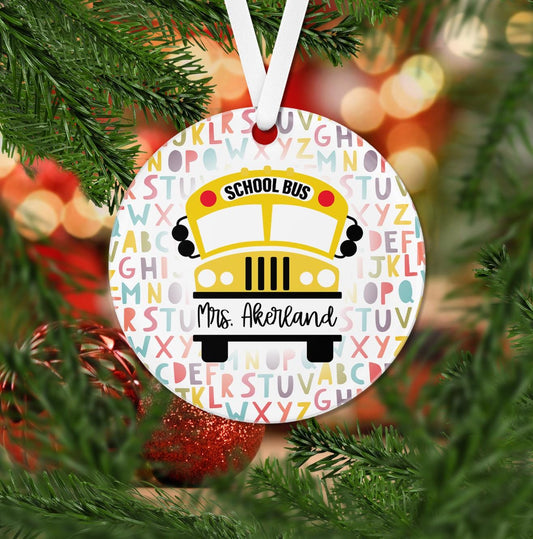 Bus Driver Christmas Ornament 2024