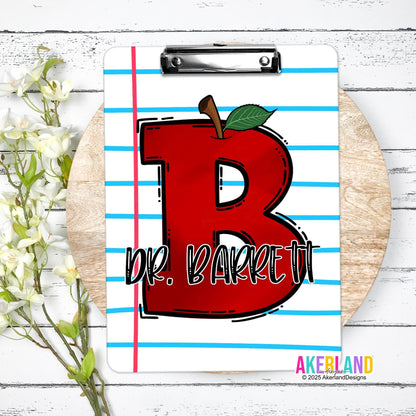 Personalized Teacher Clipboard with Personalization on both sides FRONT AND BACK Teacher Appreciation Gift - Back to school gift