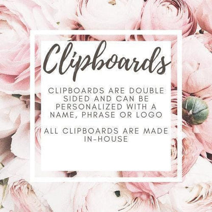 Blue Teacher Clipboard with Quote and Personalization - Design is printed on Front and Back - Great Gift for Teacher Appreciation Day