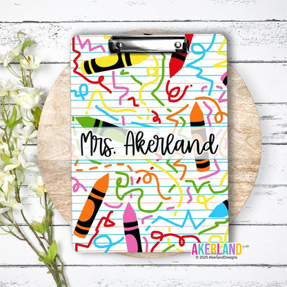 Personalized Teacher Clipboard with Personalization on both sides FRONT AND BACK Teacher Appreciation Gift - Back to school gift