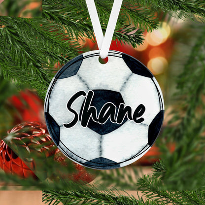 Archery Christmas Ornament Acrylic 3" Round - different sports available, each one is personalized with a name