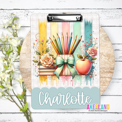 Teacher Clipboard, High Quality Glossy Clipboard for Teachers or Admin. Fast Shipping, Handmade in the USA.