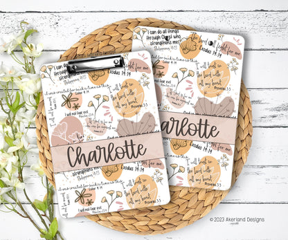 Bible Clipboard with Personalization Double Sided 9x12.5 inches