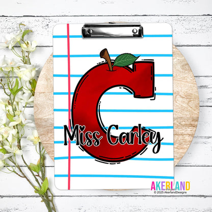 Personalized Teacher Clipboard with Personalization on both sides FRONT AND BACK Teacher Appreciation Gift - Back to school gift