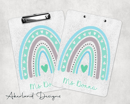 Pastel Rainbow Clipboard | Teacher Appreciation Gift | Back to School Gift - Double Sided