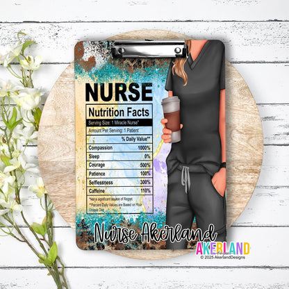Nurse Clipboard Double Sided with Personalization