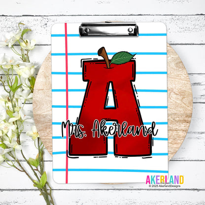 Personalized Teacher Clipboard with Personalization on both sides FRONT AND BACK Teacher Appreciation Gift - Back to school gift