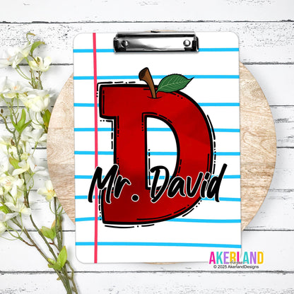 Personalized Teacher Clipboard with Personalization on both sides FRONT AND BACK Teacher Appreciation Gift - Back to school gift