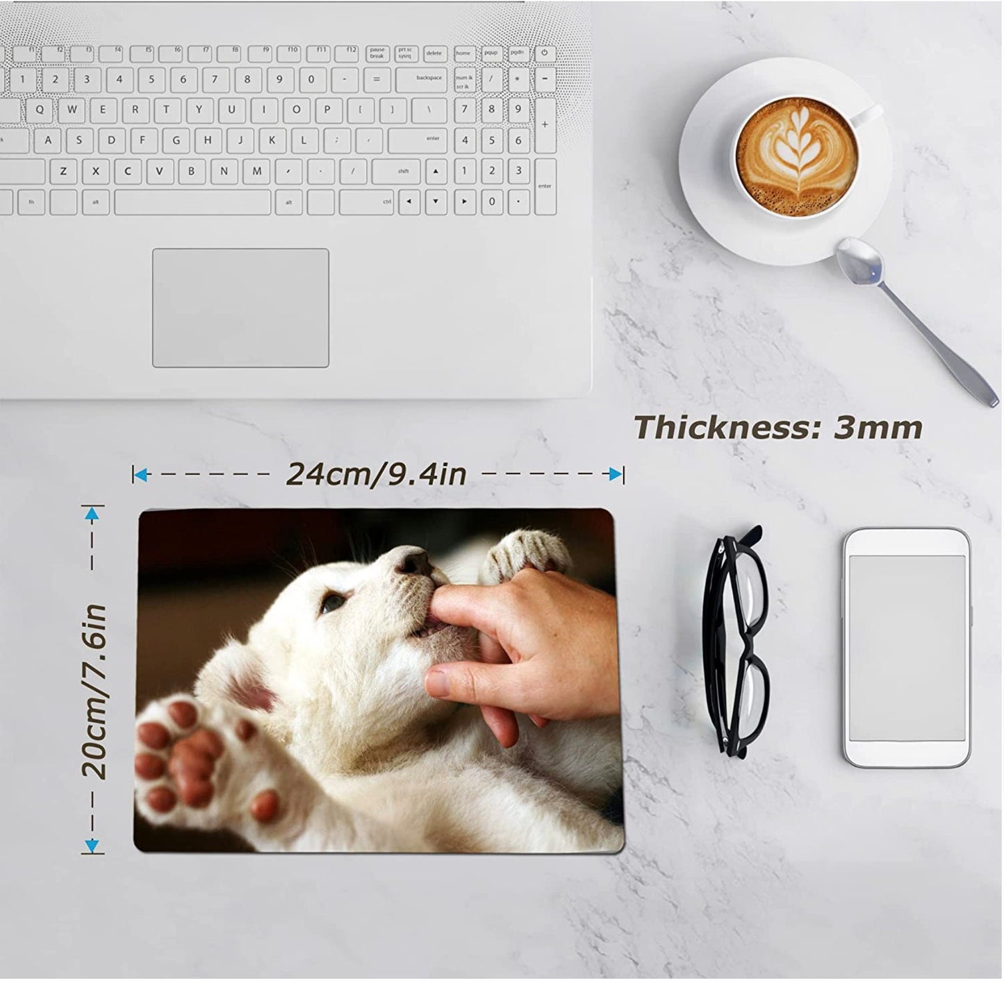Social Worker Daily Affirmations Mouse Pad Personalized with a name