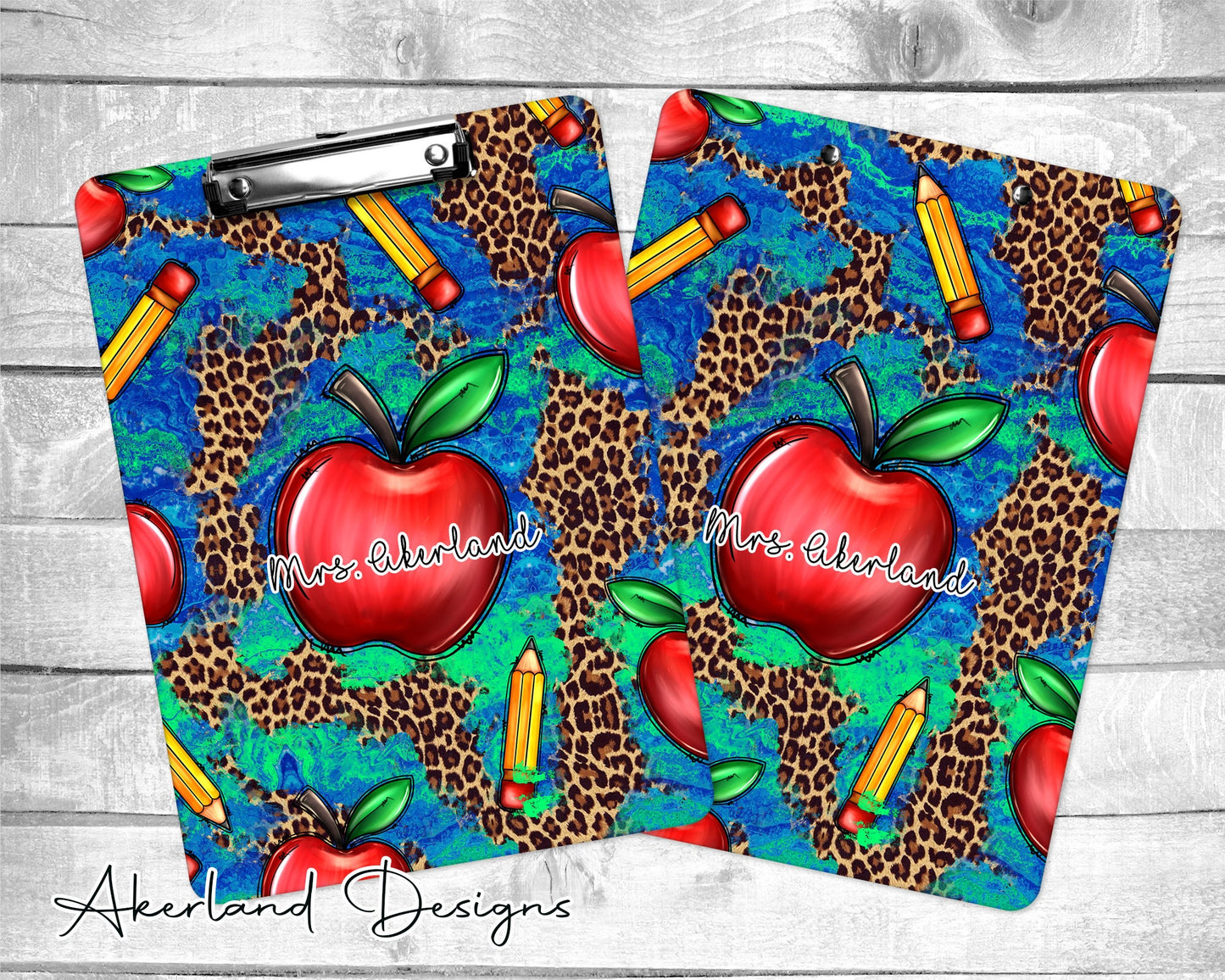 Red Apple Teacher Clipboard | Teacher Appreciation Gift | Back to School Gift - Double Sided