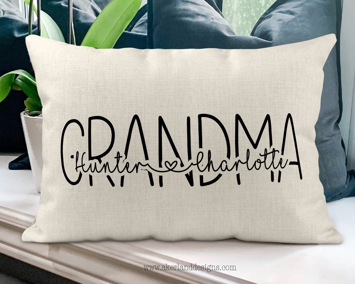 Grandma Pillow Case 12 x 18 Inch - Gift for Grandma - Grandma Christmas Gift - Mothers Day Pillow