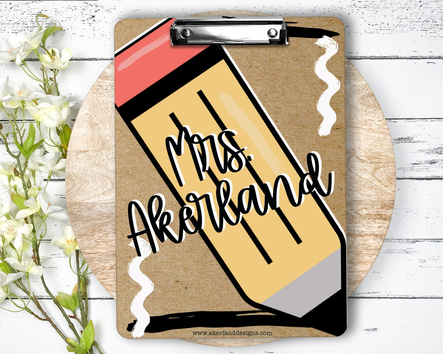 Personalized Clipboard with Personalization on both sides FRONT AND BACK Teacher Appreciation Gift - Back to school gift - Double Sided