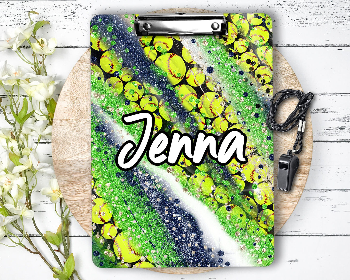 Softball Clipboard with Personalization Front and Back | Great Gift for Coach | Two sizes available - Double Sided