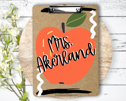 Personalized Clipboard with Personalization on both sides FRONT AND BACK Teacher Appreciation Gift - Back to school gift - Double Sided