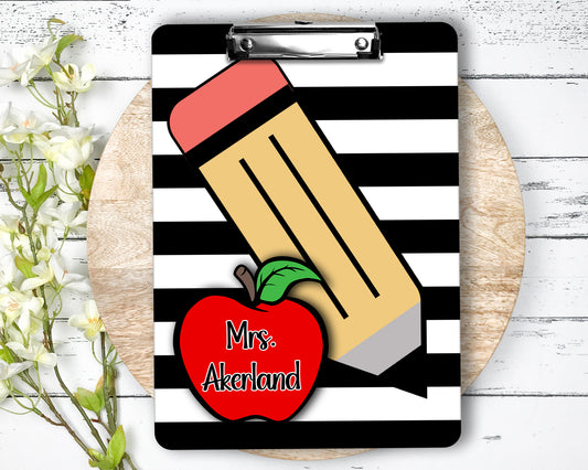 Personalized Teacher Clipboard with Personalization on both sides FRONT AND BACK Teacher Appreciation Gift - Back to school gift