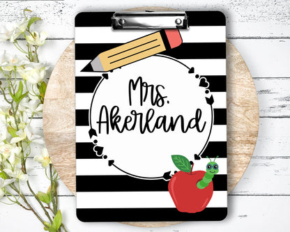 Personalized Teacher Clipboard with Personalization on both sides FRONT AND BACK Teacher Appreciation Gift - Back to school gift