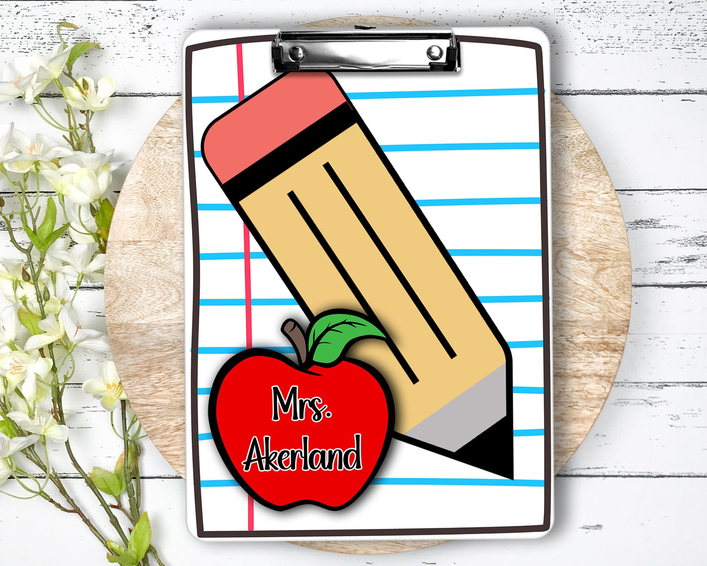 Personalized Teacher Clipboard with Personalization on both sides FRONT AND BACK Teacher Appreciation Gift - Back to school gift