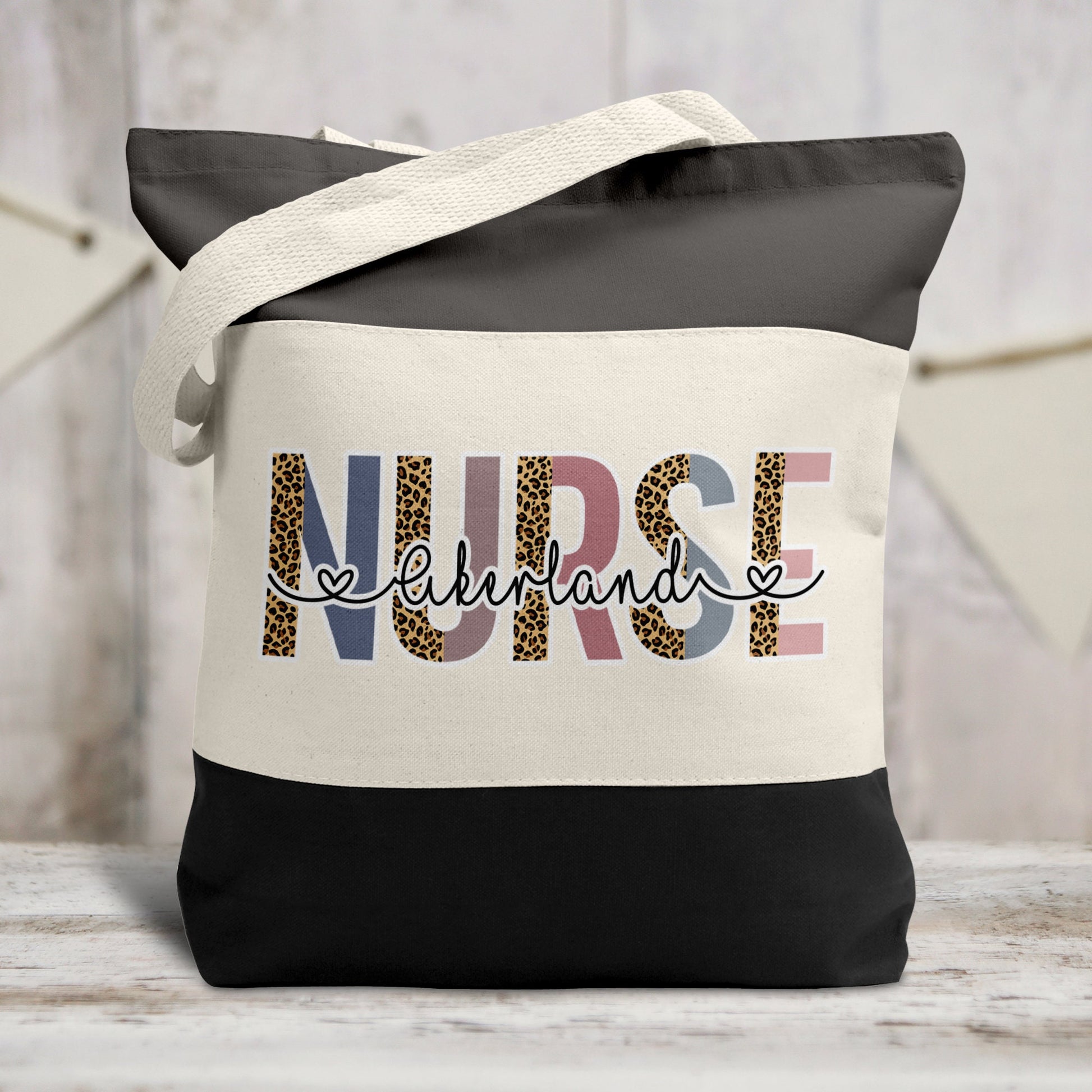 Nurse Tote Bag, Heavy Canvas Tote bags personalized for that special nurse! 6 Colors to choose from.
