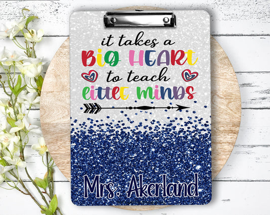 Teacher Clipboard with Personalization Front and Back    Gift for Teachers - Double Sided