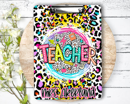 Personalized Teacher Clipboard with Personalization on both sides FRONT AND BACK Teacher Appreciation Gift - Back to school gift