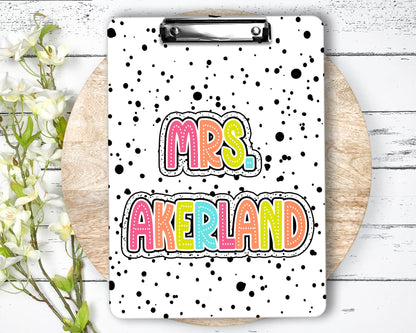 Personalized Teacher Clipboard with Personalization on both sides FRONT AND BACK Teacher Appreciation Gift - Back to school gift