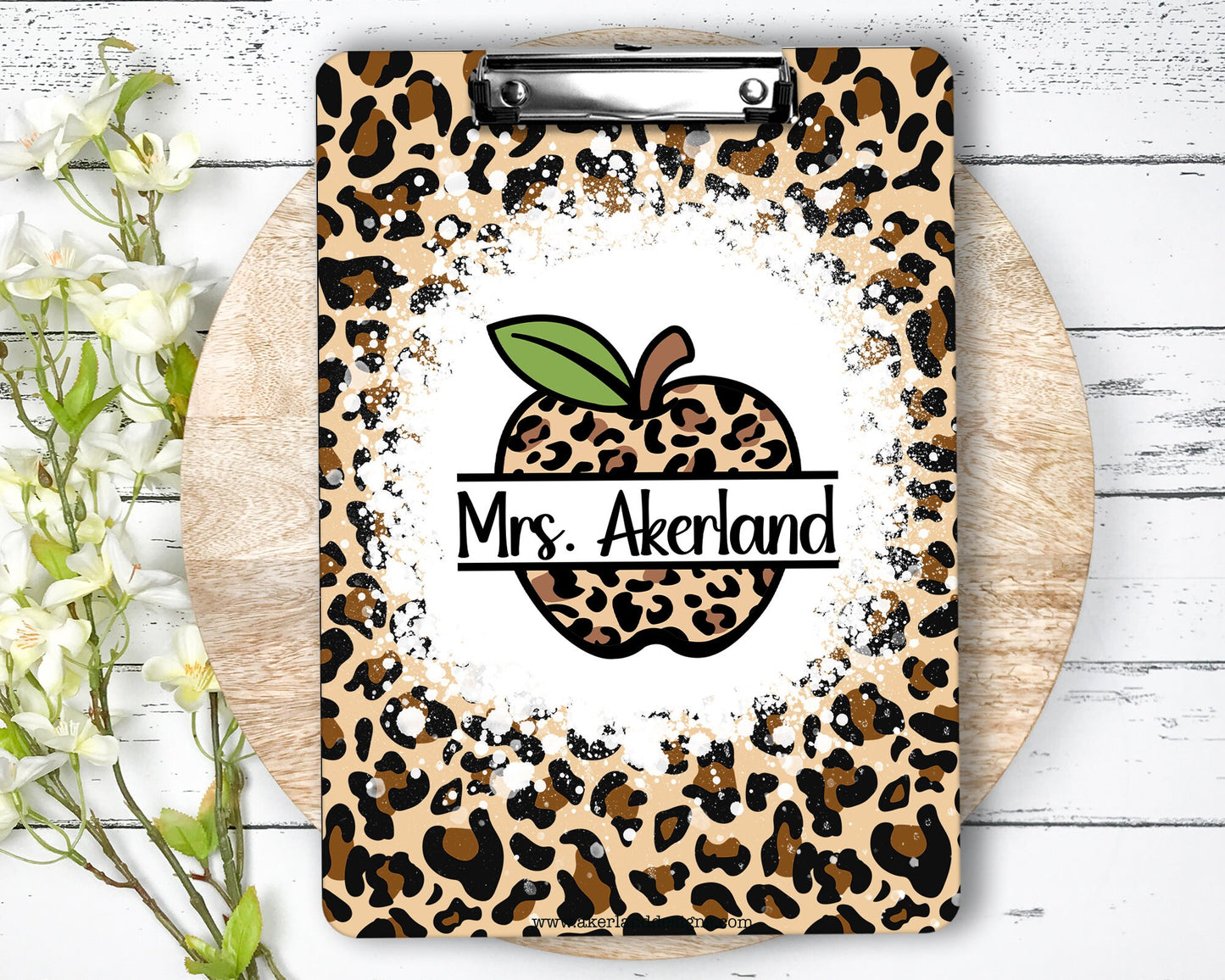 Personalized Teacher Clipboard with design on both sides FRONT AND BACK Teacher Appreciation Gift - Back to school gift