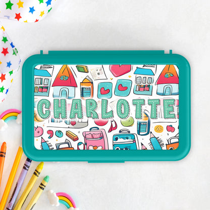 Pencil Box personalized with a name / Custom Pencil Boxes for school / School Supplies Organization