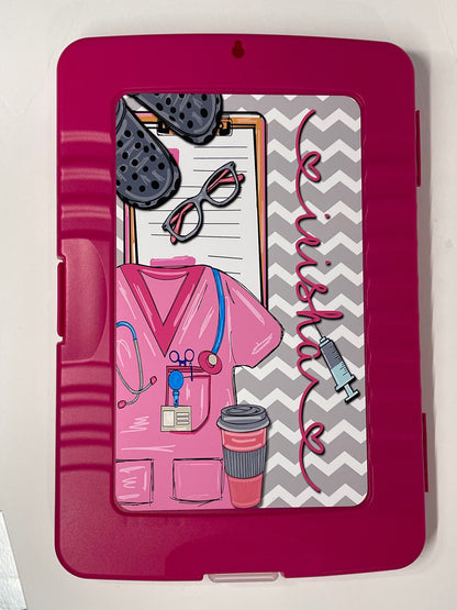 Nurse Clipboard with STORAGE! - Personalized Nurse Gift - Storage Clipboards for Nurses