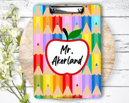 Personalized Teacher Clipboard with Personalization on both sides FRONT AND BACK Teacher Appreciation Gift - Back to school gift