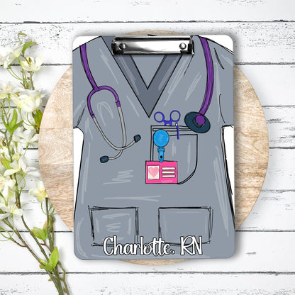 Nurse Clipboard with name front and back - Nurse Gift - Nurse Graduate Gift