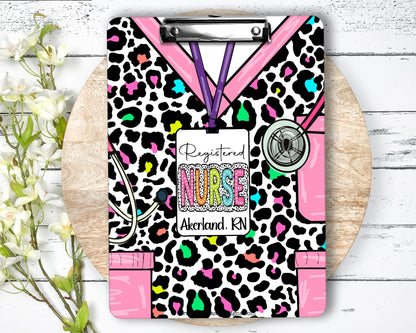 Nurse Clipboard with name front and back - Nurse Gift - Nurse Graduate Gift