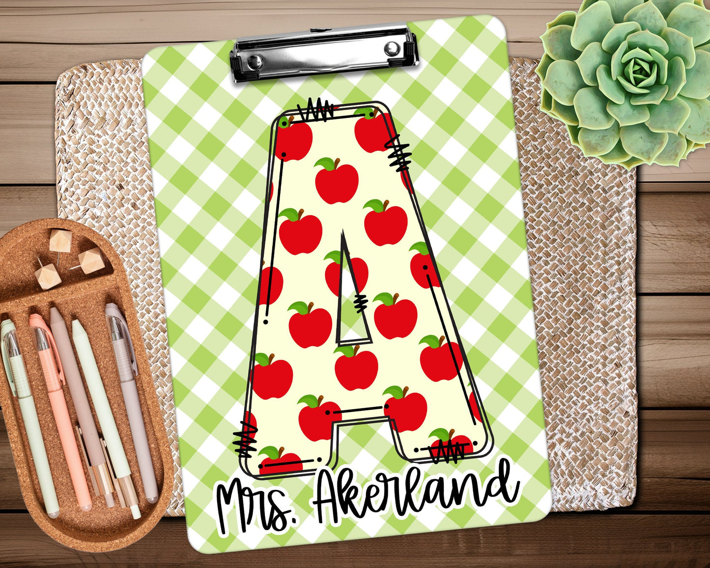 Country Clipboard personalized on both sides FRONT AND BACK Teacher Appreciation Gift - Back to school gift - Teacher Clipboard