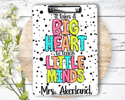 Personalized Teacher Clipboard with Personalization on both sides FRONT AND BACK Teacher Appreciation Gift - Back to school gift