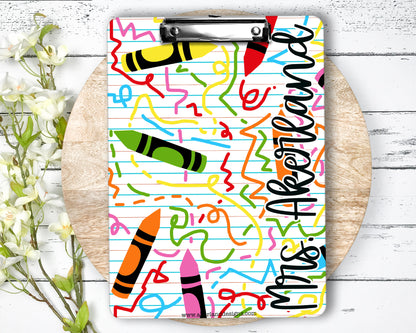 Personalized Teacher Clipboard with Personalization on both sides FRONT AND BACK Teacher Appreciation Gift - Back to school gift